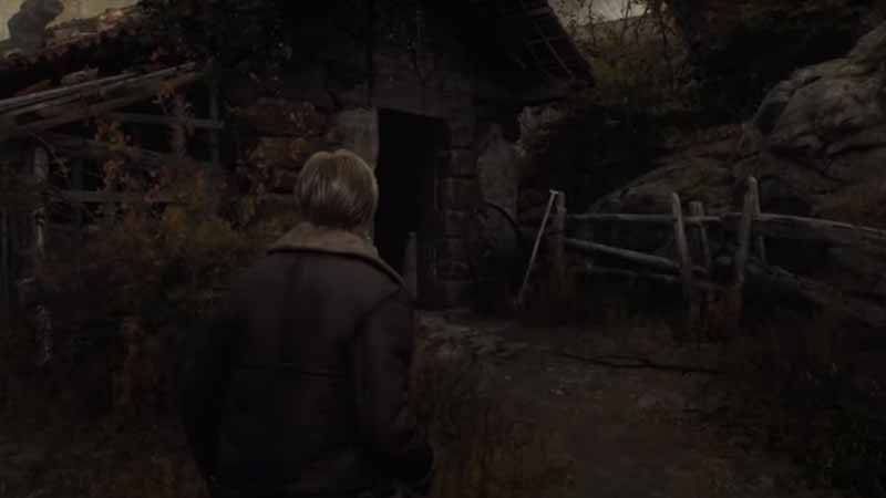 Resident Evil 4 Remake Chapter 1 Walkthrough 3 Get the red herb from the chest by jumping out the window.