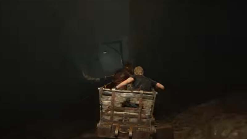 Resident Evil 4 Remake Chapter 4 Walkthrough 11 jump to the vehicle