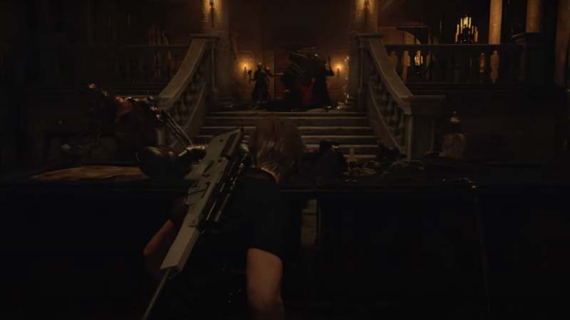 Resident Evil 4 Remake Chapter 4 Walkthrough 4 When you cross the bridge, you'll see a door just around the corner, go through it.