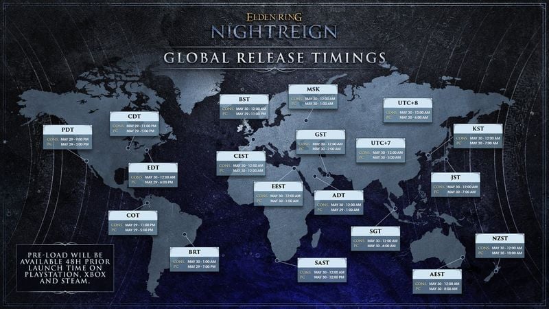 Elden Ring: Nightreign Release Times Announced 1 Elden Ring: Nightreign Release Times Announced