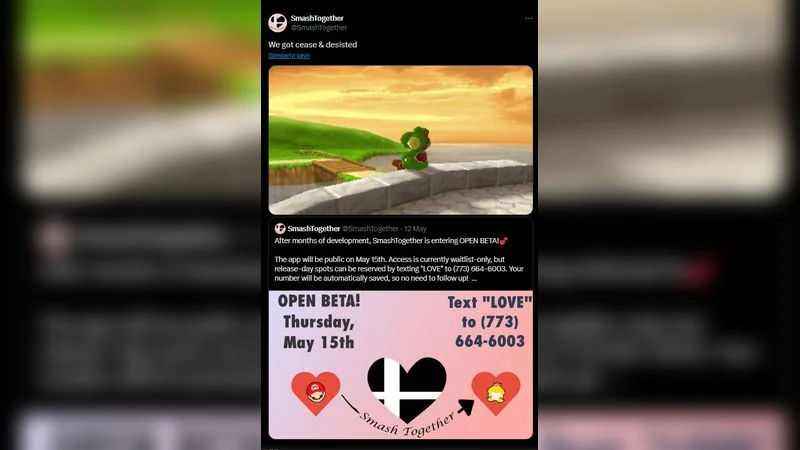 Super Smash Bros Themed Dating App Stopped 1 Super Smash Bros Themed Dating App Stopped