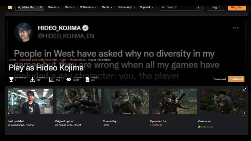 Kojima Mode Arrives in Metal Gear Solid Delta 1 Kojima Mode Arrives in Metal Gear Solid Delta