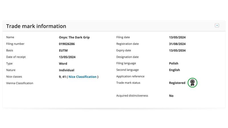 Bloober Team Registered the Trademark Onyx: The Dark Grip