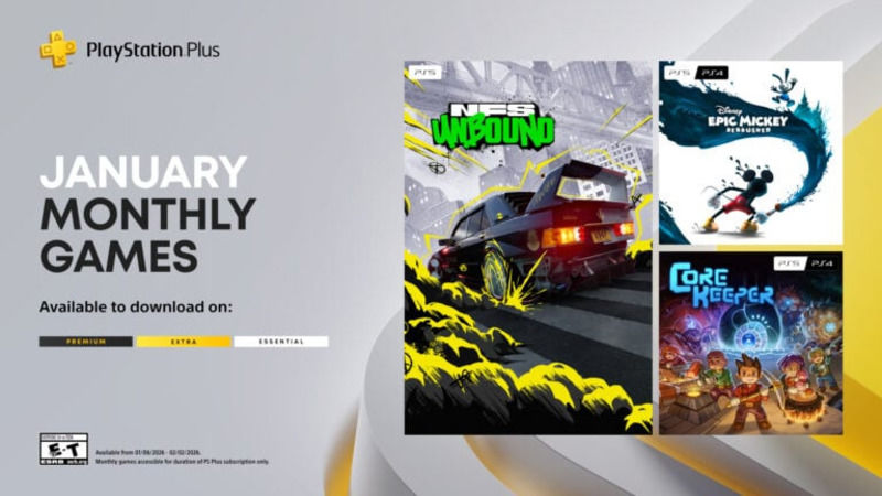 PlayStation Plus January 2026 Games Announced