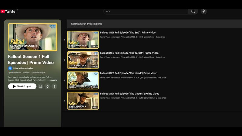 The First Season of the Fallout Series can be Watched for Free on YouTube