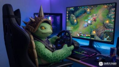 LoL Player Played the Game with a Steering Wheel Set