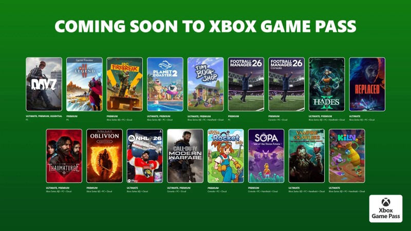 Xbox Game Pass April 2026 Games Announced