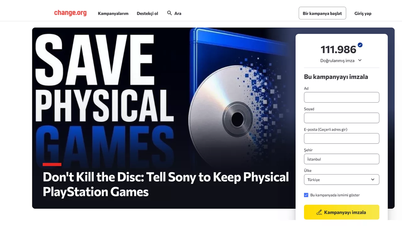 The Don't Kill the Disc Petition has Surpassed the 100,000 Signature Mark