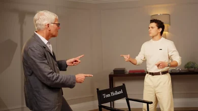 Two Celebrities Meet, Tom Holland Recreates His Spider-Man Pose
