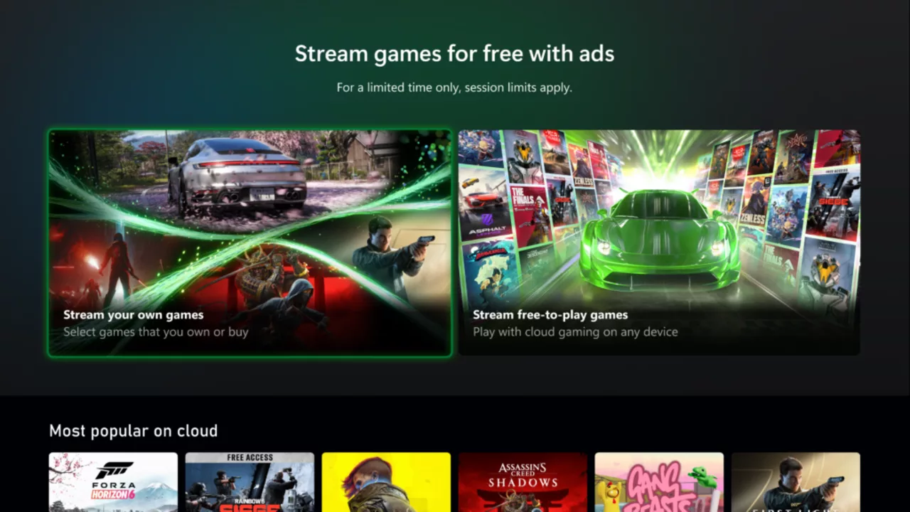 Xbox Game Pass Cloud Gaming with Ads is Now Open for Testing