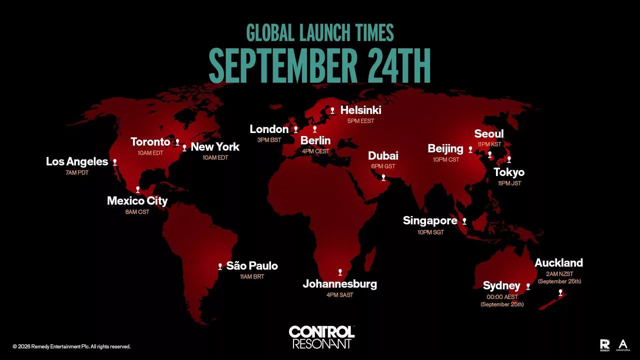 Global Release Times for Control Resonant have been Announced