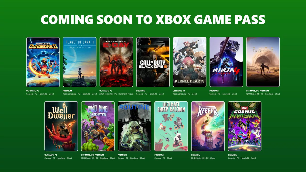 Xbox Game Pass September 2026 Wave 2 Games Announced